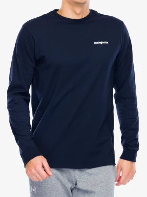 Bluza bez kaptura Patagonia L/S P-6 Logo Responsibili-Tee - new navy