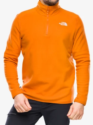 Bluza bez kaptura The North Face 100 Glacier 1/4 Zip - desert rust