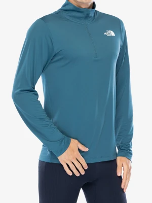 Bluza bez kaptura The North Face 24/7 1/4 Zip Tee - mallard blue