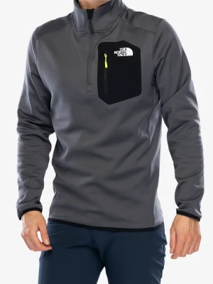 Bluza bez kaptura The North Face Crest 1/4 Zip - anthracite grey/tnf black