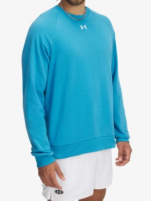 Bluza bez kaptura Under Armour Rival Fleece Crew - ether blue/white