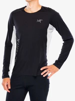 Bluza biegowa Arcteryx Norvan Downword Logo Shirt LS - black/solitude