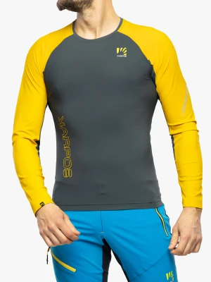 Bluza biegowa Karpos Lavaredo Jersey LS - dark slate/lemon curry