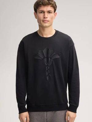 Bluza Blaze z motywem chabru w kolorze czarno-białym Joop