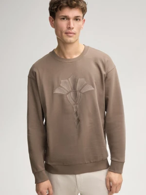 Bluza Blaze z motywem chabru w kolorze taupe Joop