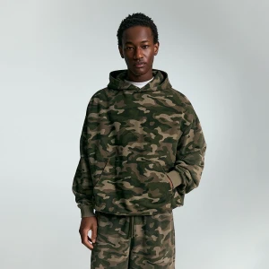 Bluza bombka z kapturem we wzór moro House