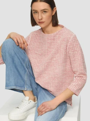 Bluza Bouclé o pudełkowym kroju z małą stójką s.Oliver