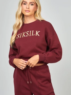Bluza Burgundii Burgundii Siksilk dla kobiet