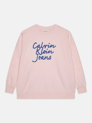 Bluza Calvin Klein Jeans jasnoróżowy