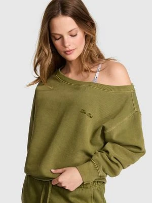 Bluza Campus Fleece off shoulder Victoria's Secret