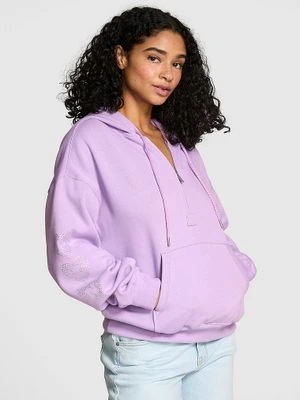 PINK Bluza Campus Fleece z półzamkiem Victoria's Secret