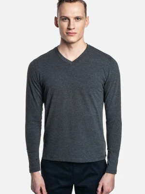 BLUZA CERDA Z DEKOLTEM TYPU SEREK GRAFIT Recman