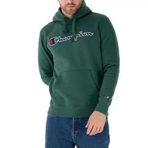 Bluza Champion Script Logo Embroidery Fleece Hoodie 217858-GS568 - zielona