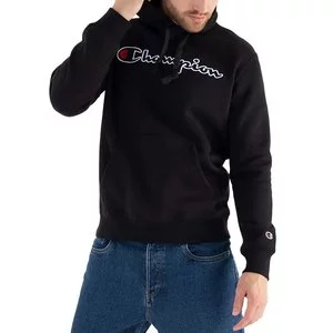 Bluza Champion Script Logo Embroidery Fleece Hoodie 217858-KK001 - czarna