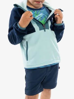 Bluza chłopięca Columbia Back Bowl Lite Half Zip Hoodie - collegiate navy/spray/cloud