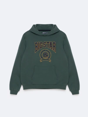Bluza chłopięca z kapturem z hatem zielona Liron 304 BIG STAR