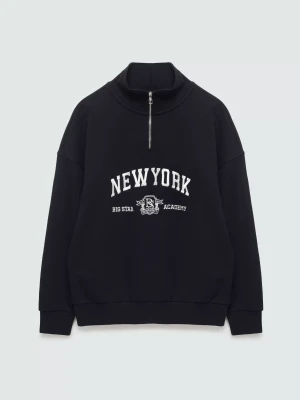 bluza chłopięca ze stójką czarna trever 906 Big Star