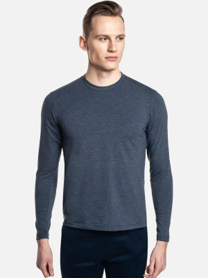 BLUZA CINISI Z OKRĄGŁYM DEKOLTEM GRANAT Recman