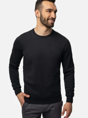 BLUZA CLUB Z OKRĄGŁYM DEKOLTEM CZERŃ Recman