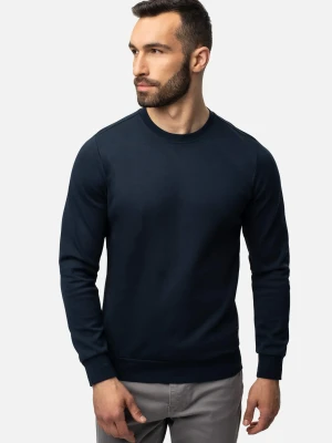 BLUZA CLUB Z OKRĄGŁYM DEKOLTEM GRANAT Recman