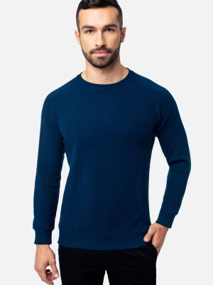 BLUZA CREW Z OKRĄGŁYM DEKOLTEM GRANAT Recman