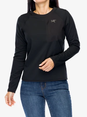 Bluza damska Arcteryx Delta Crew Neck Pullover - black