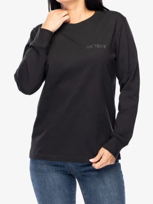 Bluza damska Arcteryx Kragg Cotton Bird Crew LS - black/black