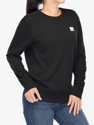 Bluza damska bez kaptura Carhartt French Terry Crewneck Sweatshirt - black