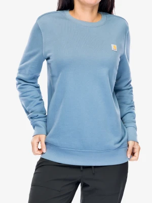 Bluza damska bez kaptura Carhartt French Terry Crewneck Sweatshirt - thundercloud