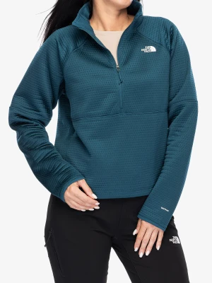 Bluza damska bez kaptura The North Face Vertical Thermal 1/4 Zip - midnight petrol