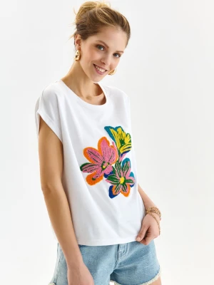 Bluza damska biała - SBL1230BI bluza nierozpinana - TOP SECRET - Odzieżowy sklep internetowy TOP SECRET