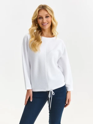Bluza damska biała - SBL1261BI bluza nierozpinana - TOP SECRET - Odzieżowy sklep internetowy TOP SECRET