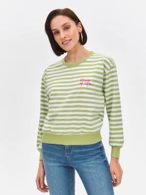 Bluza damska biała - SBL1281BI bluza nierozpinana - TOP SECRET - Odzieżowy sklep internetowy TOP SECRET