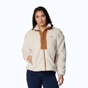 Bluza damska Columbia Boundless Discovery Sherpa Full Zip II chalk/camel brown