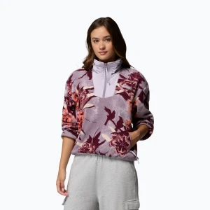 Bluza damska Columbia Sequoia Grove Printed Half Zip shale purple blossoming