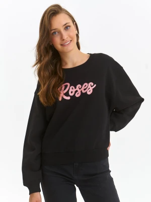 Bluza damska czarna, czarna - SBL1252CA bluza nierozpinana, bluza nierozpinana - TOP SECRET, TOP SECRET - Odzieżowy sklep internetowy TOP SECRET