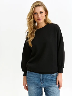 Bluza damska czarna - SBL1244CA bluza nierozpinana - TOP SECRET - Odzieżowy sklep internetowy TOP SECRET