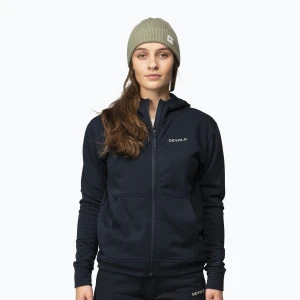 Bluza damska Devold Everyday Zip Hoodie ink Czarny