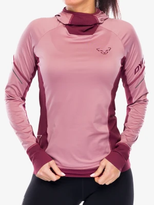 Bluza damska do biegania Dynafit Alpine L/S Tee - mokarosa