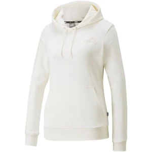Bluza damska ESS+ Embroidery Hoodie TR Puma Biały