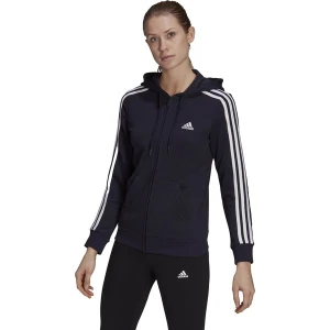 Bluza damska Essentials French Terry 3-Stripes Full Zip Hoodie Adidas