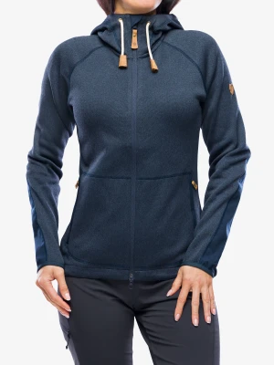 Bluza damska Fjallraven Ovik Fleece Hoodie - navy