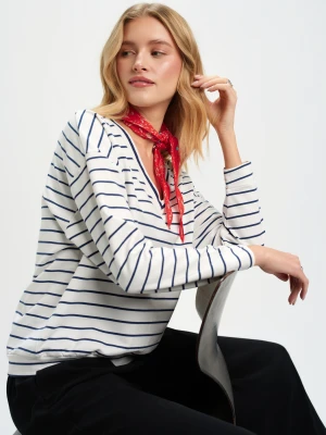 Bluza damska granatowa - SBL1289BI bluza nierozpinana - TOP SECRET - Odzieżowy sklep internetowy TOP SECRET