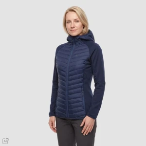 Bluza damska hybrydowa sportowa Norna granatowa Alpine Pro