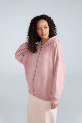 Bluza damska Idol z zamkiem błyskawicznym - Light Pink Animal