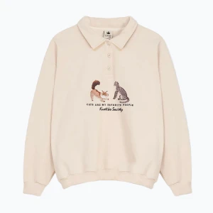 Zdjęcie produktu Bluza damska Kaotiko Cats ivory
