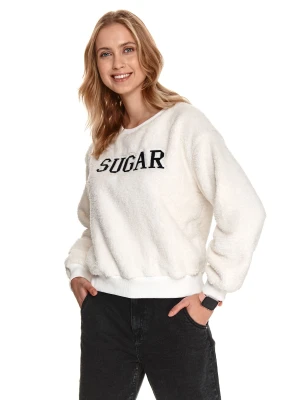 Bluza damska kremowa - SBL1129BE bluza nierozpinana - TOP SECRET - Odzieżowy sklep internetowy TOP SECRET