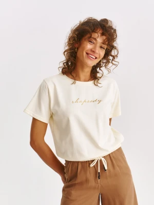 Bluza damska kremowa - SBL1269KR bluza nierozpinana - TOP SECRET - Odzieżowy sklep internetowy TOP SECRET