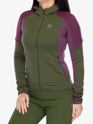 Bluza damska Montura Stretch Color 2 Maglia - sage green/wine red