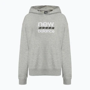 Bluza damska New Balance Sport Graphic French Terry Hoodie athletic grey